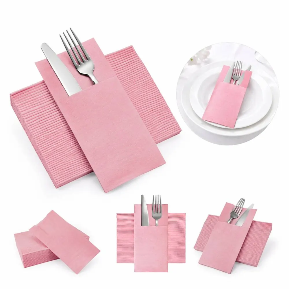 Thick Disposable Folding Dinner Napkins for Hygienic Dining 2