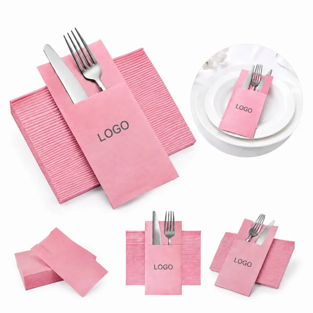 Thick Disposable Folding Dinner Napkins for Hygienic Dining