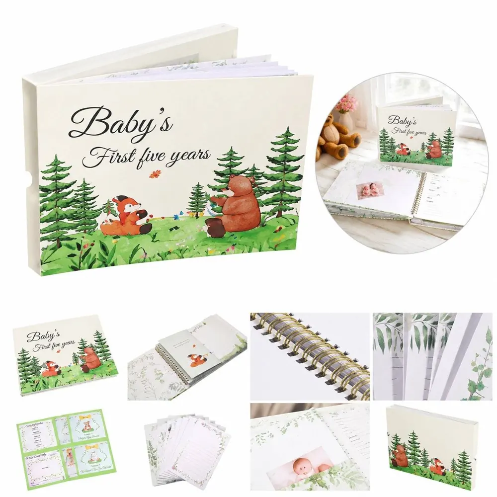 Baby Memory Book Hardcover Keepsake Journal for Boys Girls 2