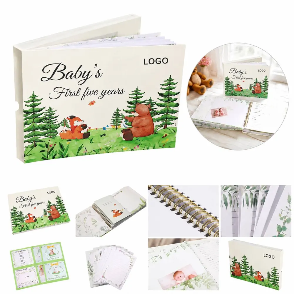 Baby Memory Book Hardcover Keepsake Journal for Boys Girls