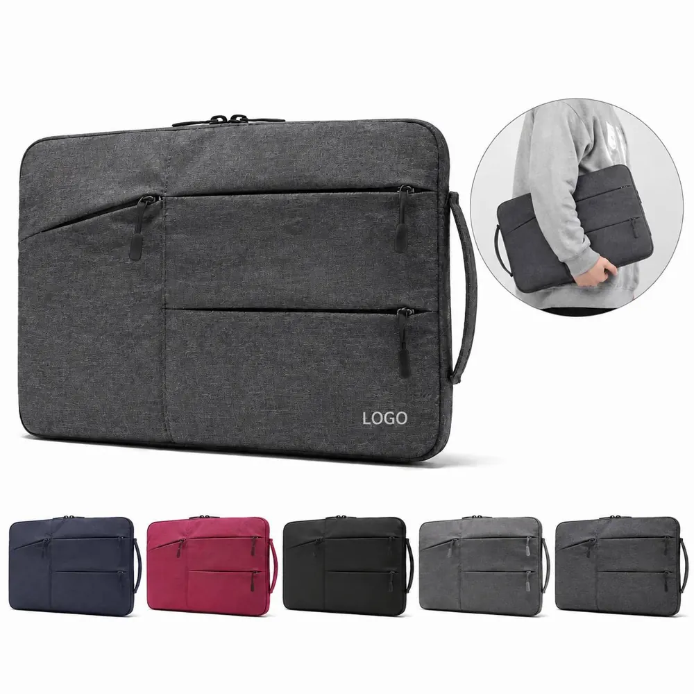 Shockproof Oxford Laptop Sleeve with Fleece Lining