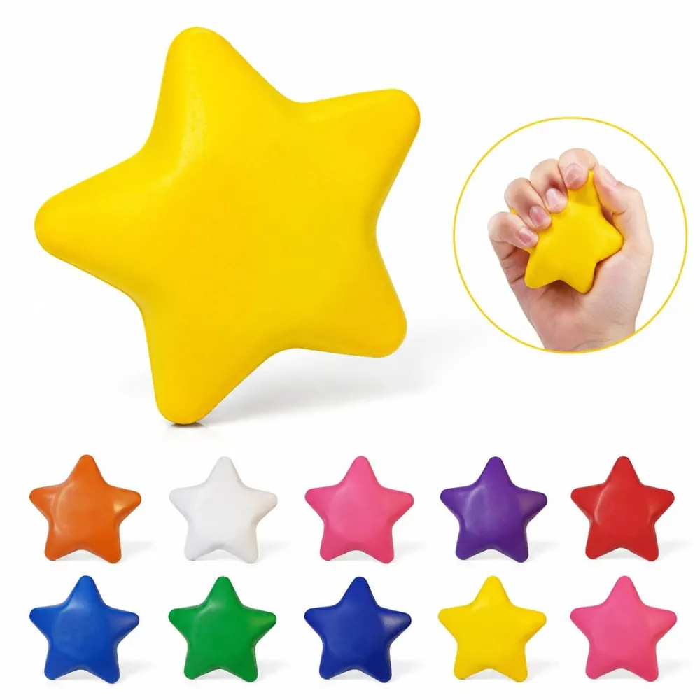 Soft Star Stress Ball for Anxiety Relief, Squeezable Foam 2