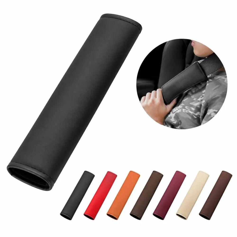 Thickened PU Leather Seat Belt Cushion Cover for Comfort 2