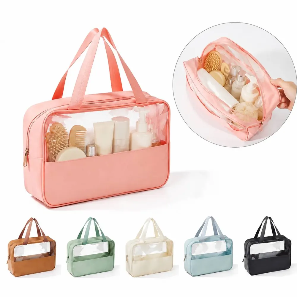 Large Capacity Transparent Waterproof Cosmetic Bag 2
