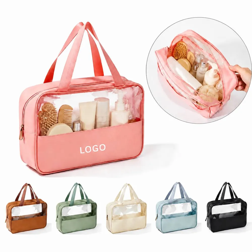 Large Capacity Transparent Waterproof Cosmetic Bag