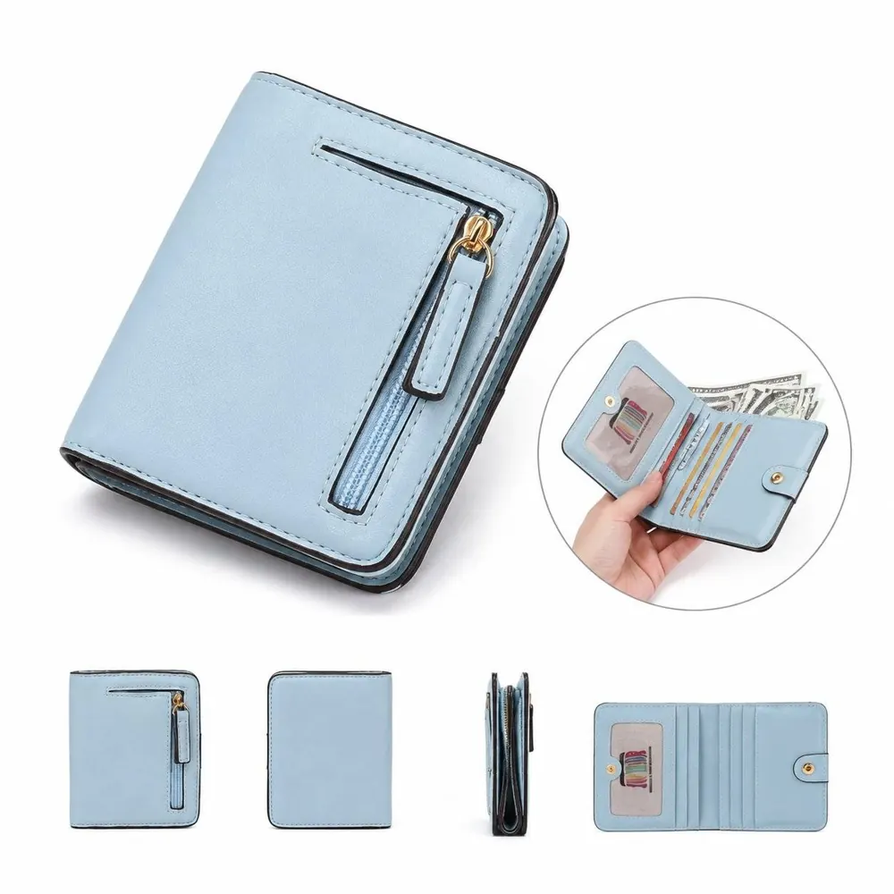RFID Blocking Leather Wallet with Multiple Card Slots 2
