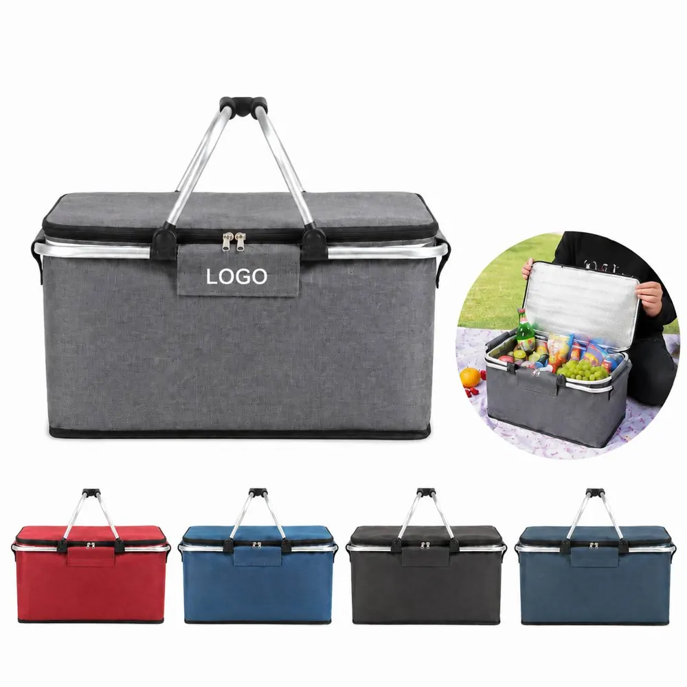 Collapsible Insulated Picnic Cooler with Thermal