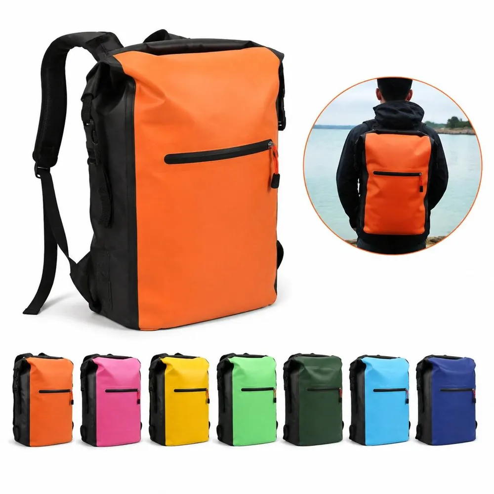 Waterproof 25L Roll-Top Dry Bag Backpack for Hiking 2