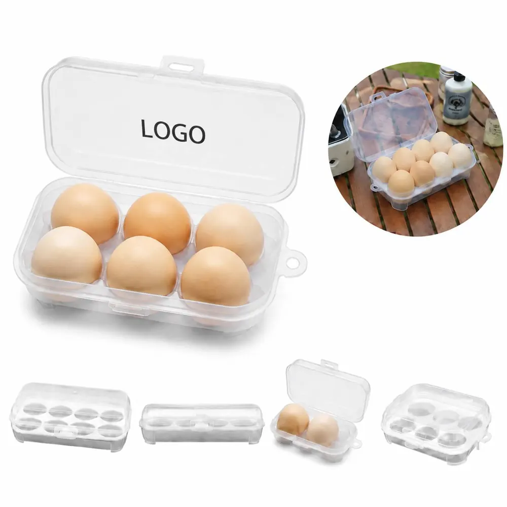 Stackable Egg Storage Box with Secure Lid, Durable Plastic
