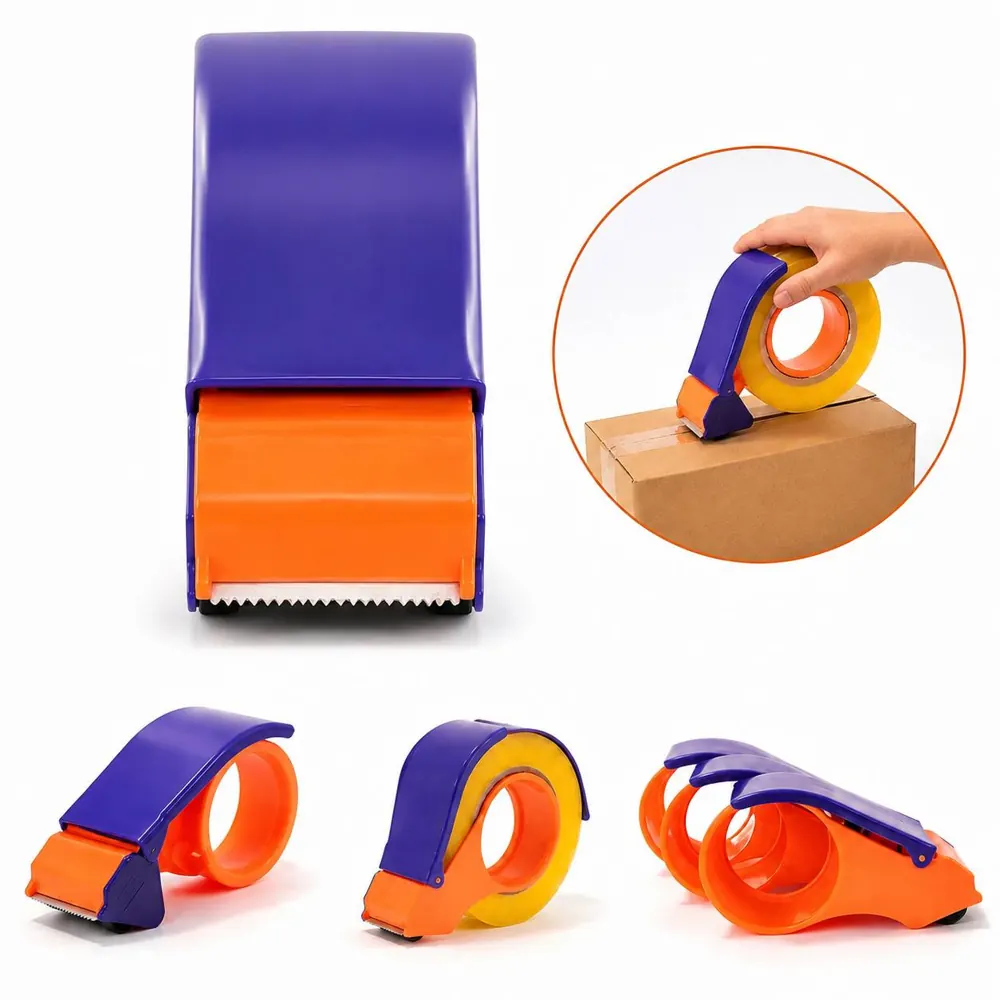 Safe Blade Tape Dispenser Gun with Ergonomic Handle 2