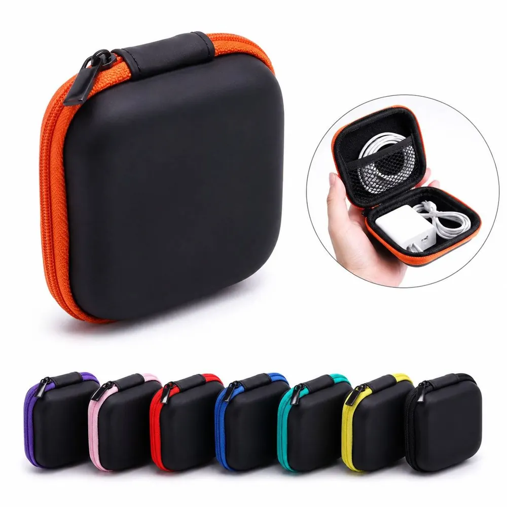 Shockproof EVA Earphone & Cable Case, Slim Travel Storage 2