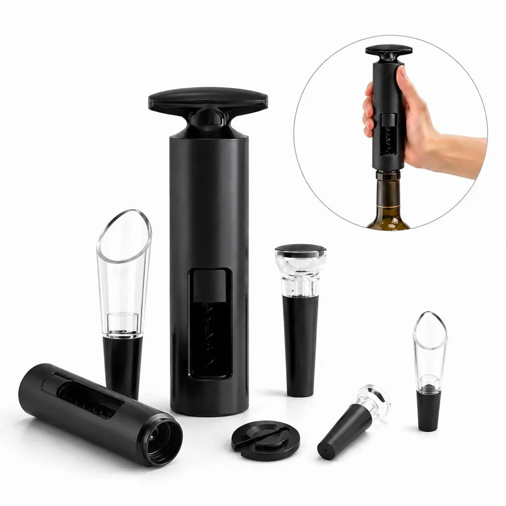 Stainless Steel Wine Opener Set with Foil Cutter, Handheld 2