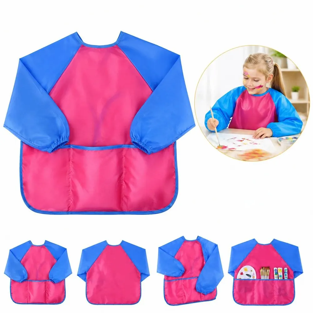 Waterproof Painting Smock, Long Sleeve Artist Apron 2