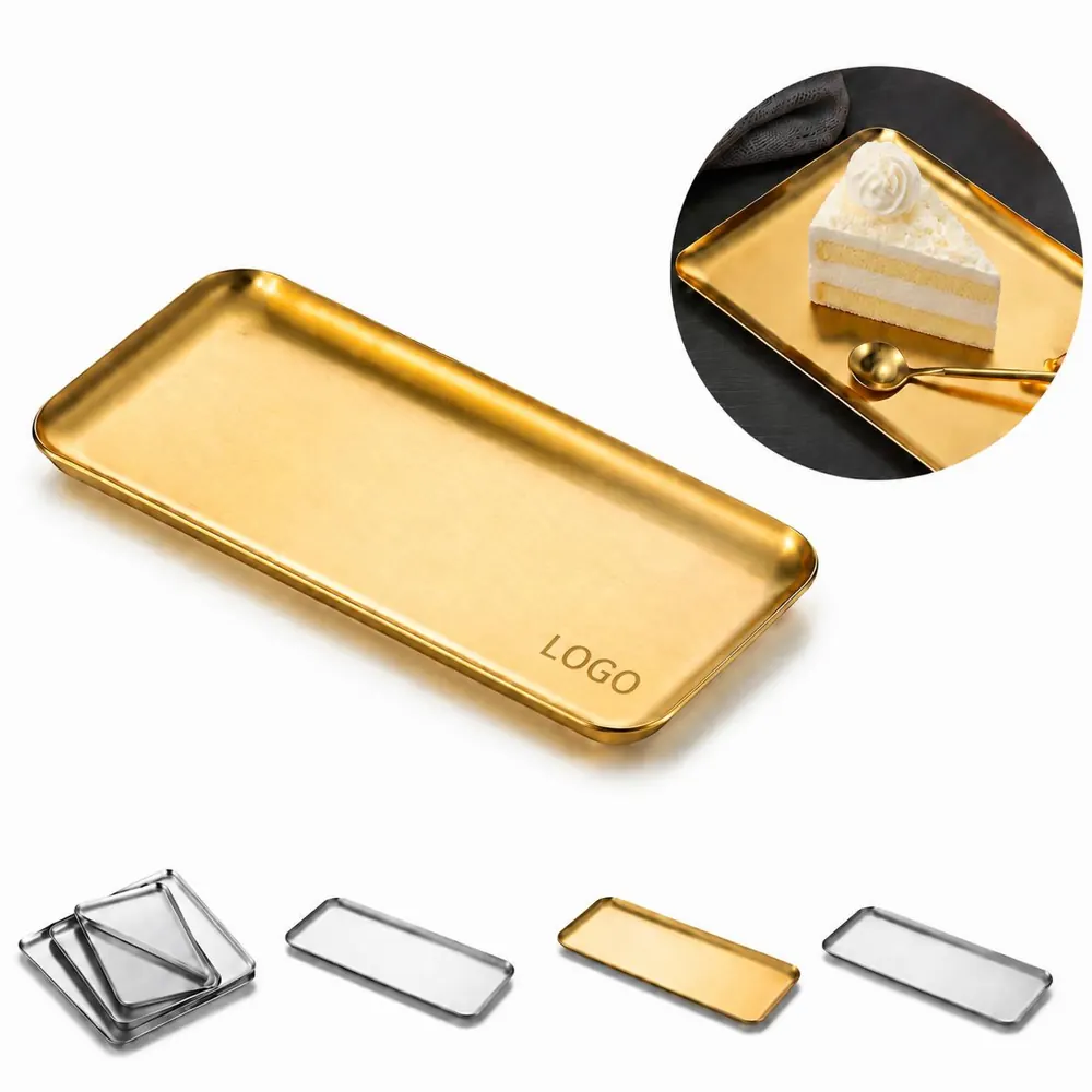 Stainless Steel Multi-Purpose Tray with Raised Edges