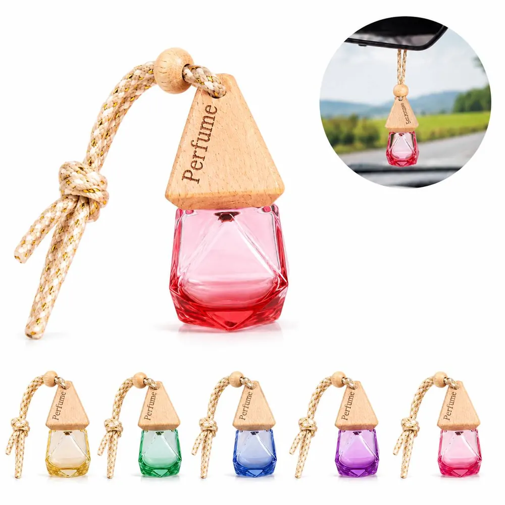 Hanging Glass Car Air Freshener Perfume Bottle 2