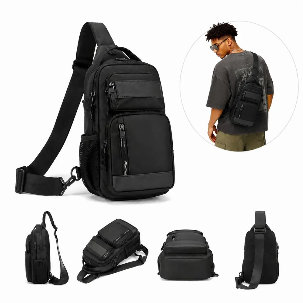 Oxford Crossbody Sling Bag with Adjustable Straps 2