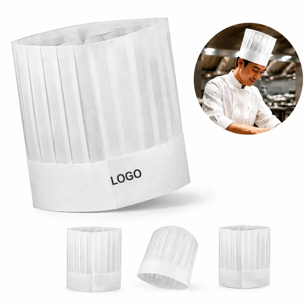 Disposable Breathable Non-Woven Chef Hat for Professional