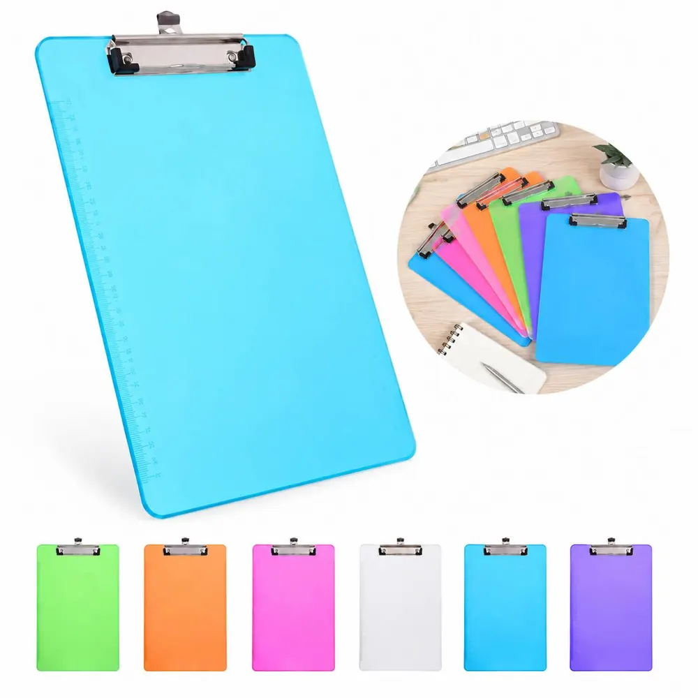 Sturdy Clear Clipboard with Secure Spring Clip for Writing 2