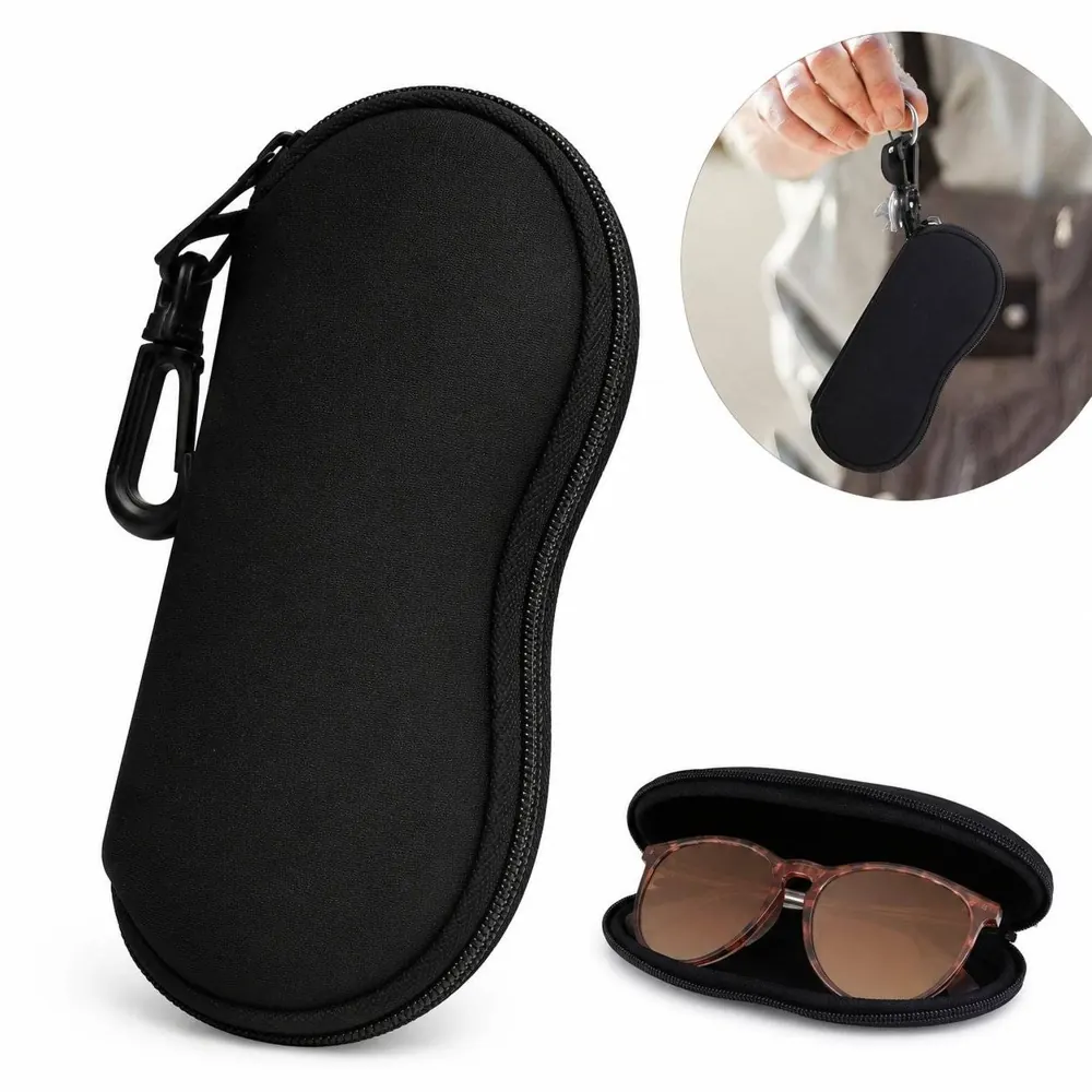 Ultralight Neoprene Eyeglass Case with Smooth Zipper Closure 2