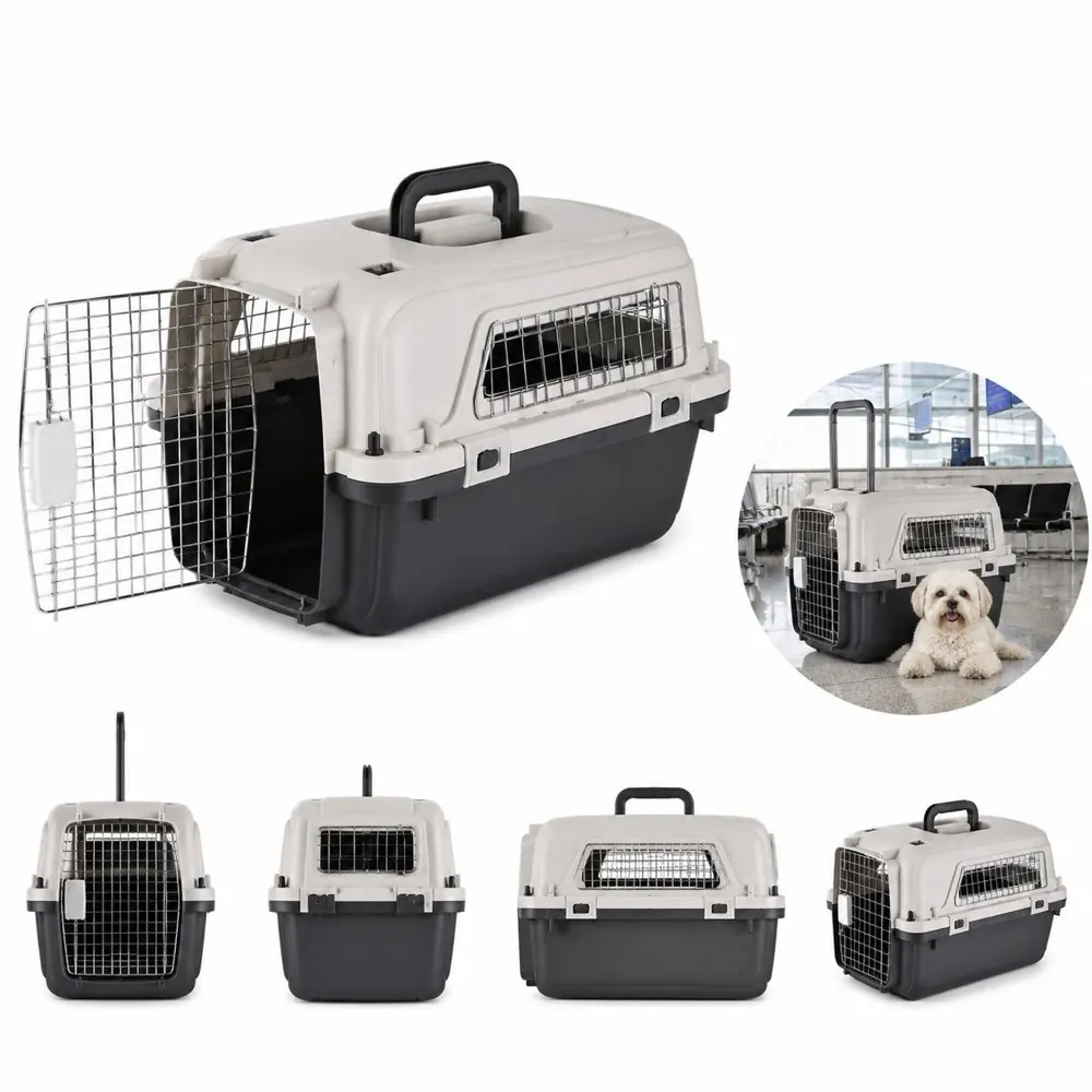 Rolling Pet Airline Carrier with Top Loading Design 2