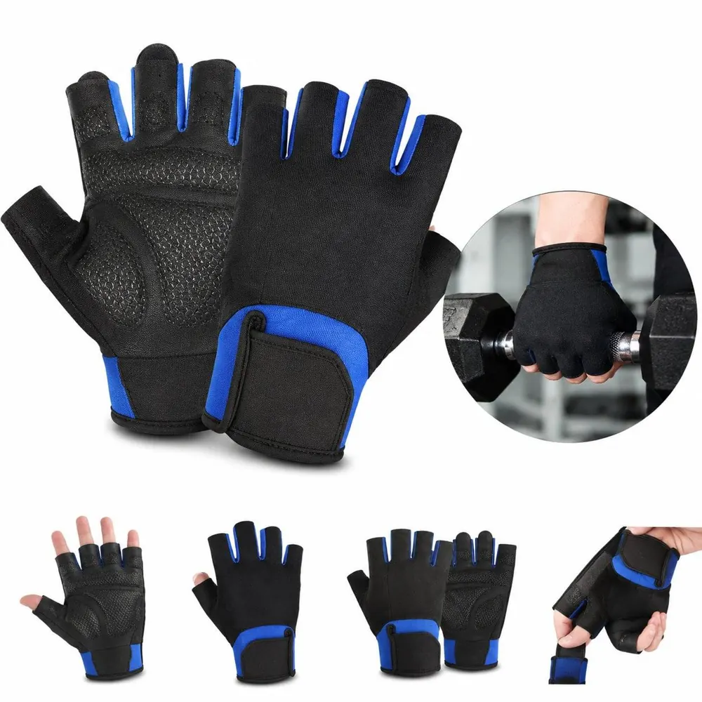 Half-Finger Non-Slip Breathable Grip Training Gloves for Gym 2