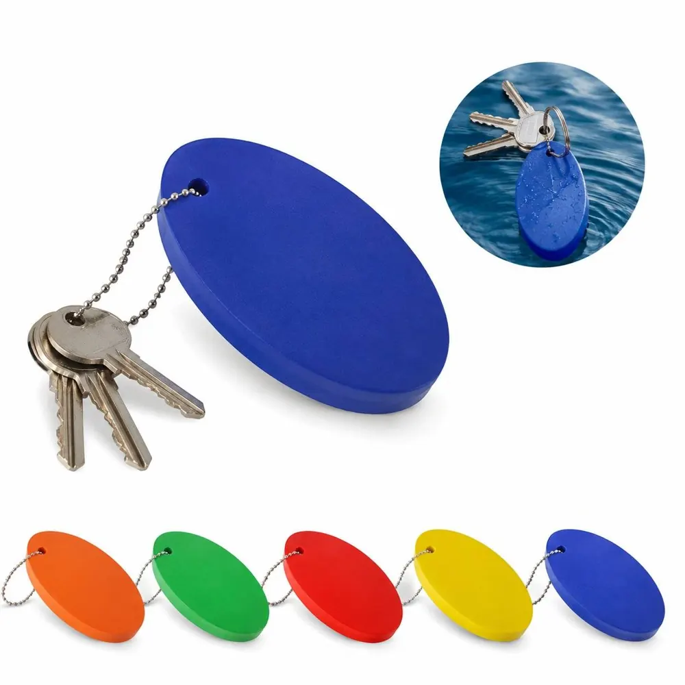 Waterproof PU Foam Keychain, Floating Oval Key Float 2