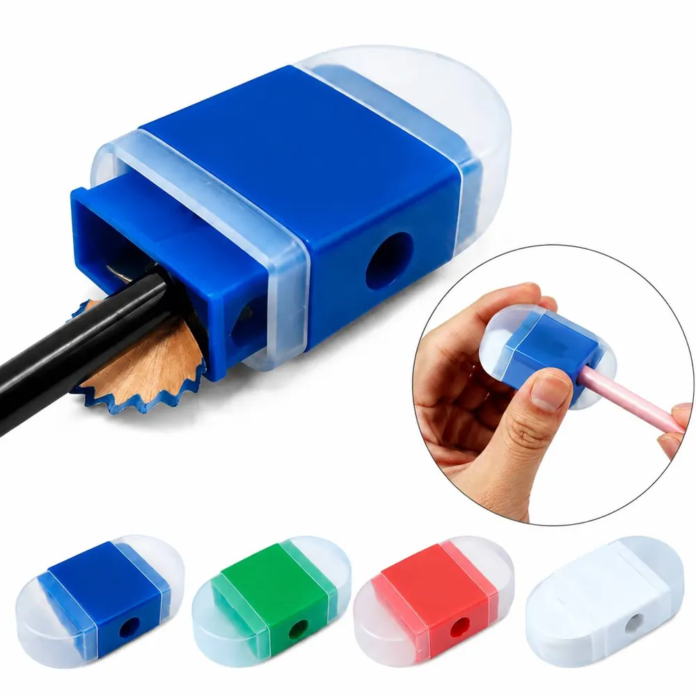 Portable Pencil Sharpener with Built-in Eraser 2