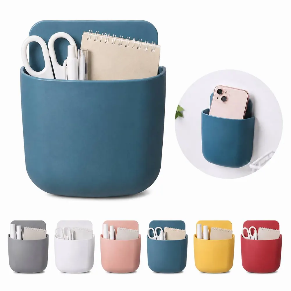 Wall Mounted Remote Control Holder with Multi-Compartment 2