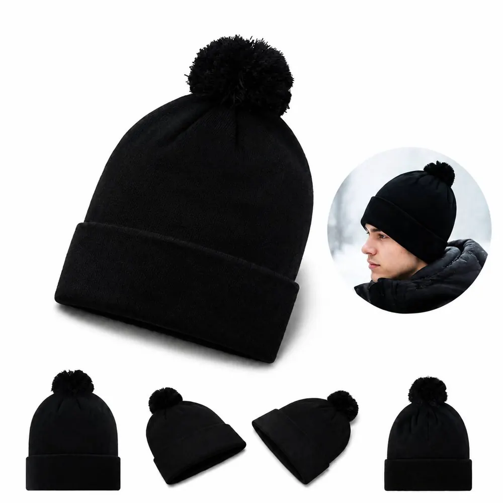 Stretchable Knit Beanie Skull Cap for Men Women Cold 2