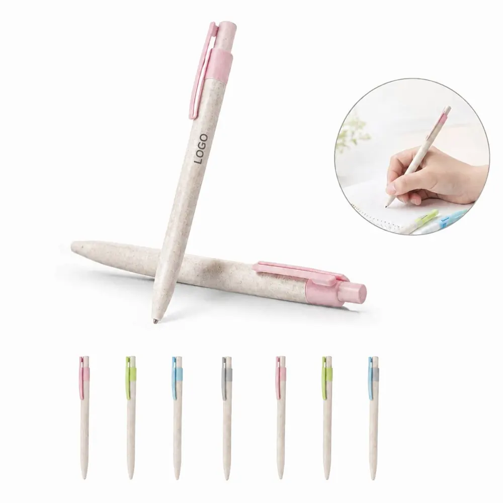 Eco Wheat Straw Pen, Smooth Writing, Biodegradable Everyday