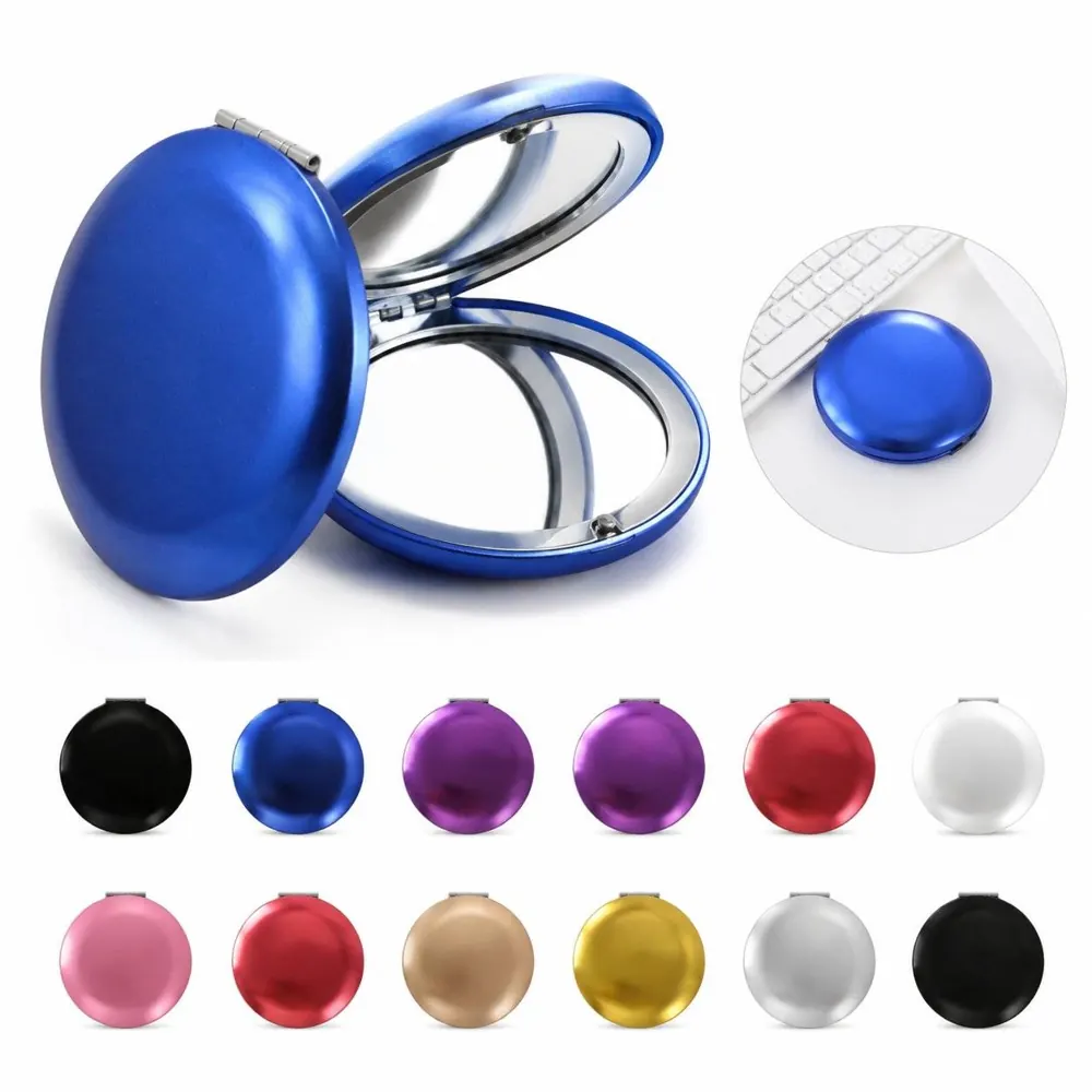 Round Double-Sided Mini Pocket Makeup Mirror 2