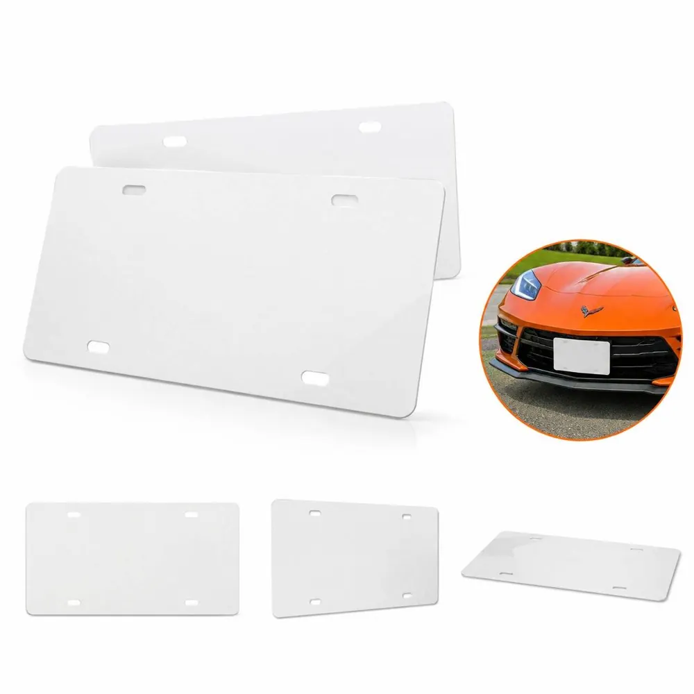Custom Durable Aluminum License Plate for Vehicle ID 2
