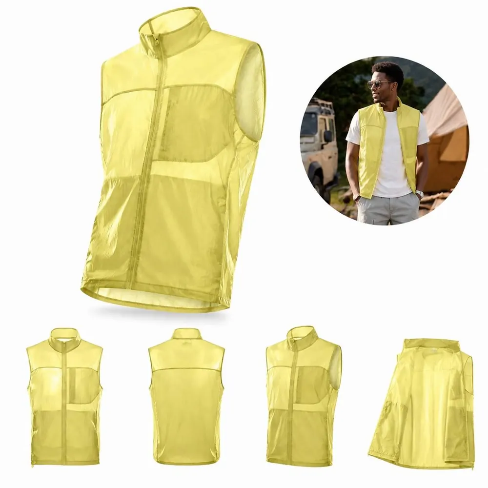 UPF50+ Packable Lightweight Windproof Vest for Outdoor 2