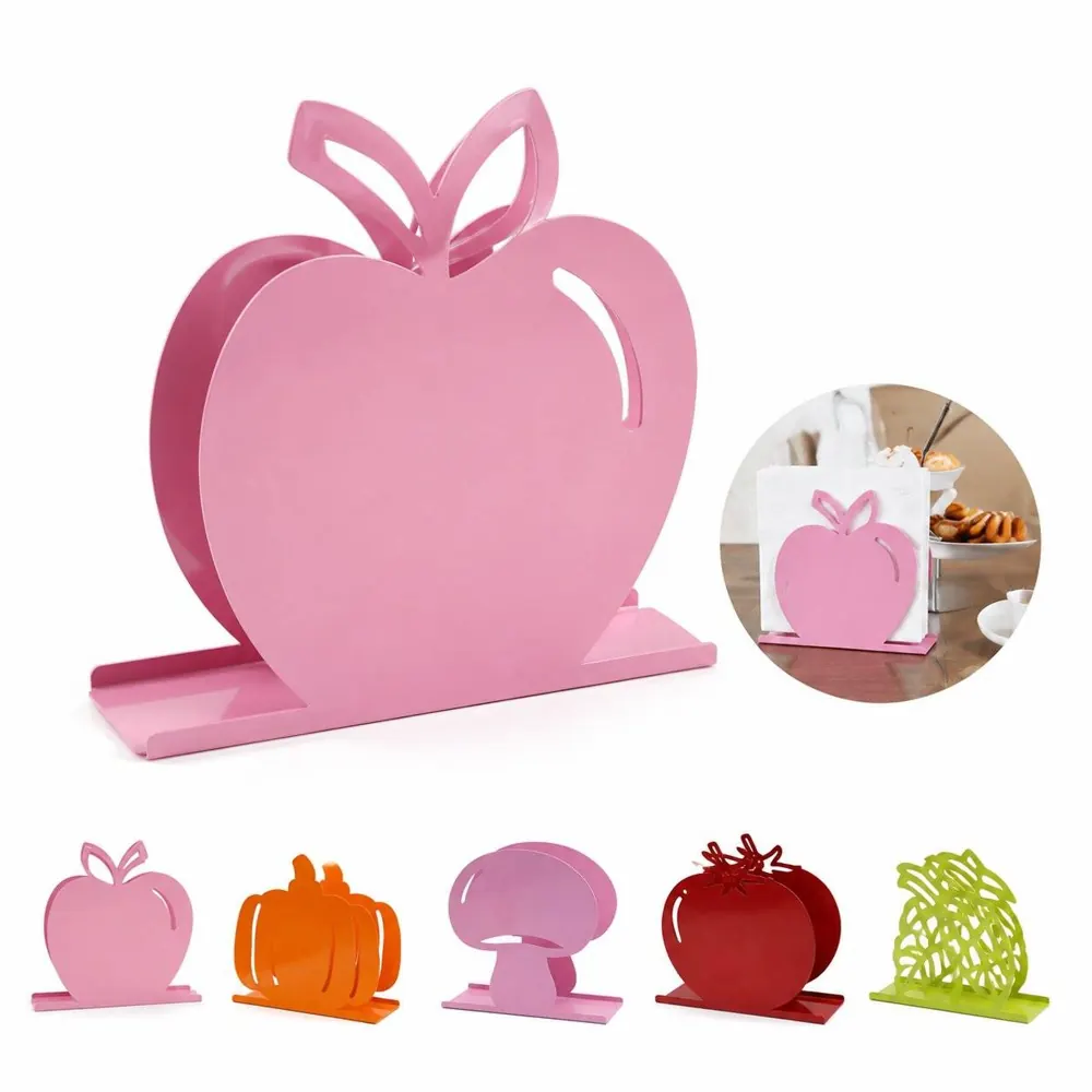 Fruit Shape Metal Napkin Holder, Iron Tissue Rack 2