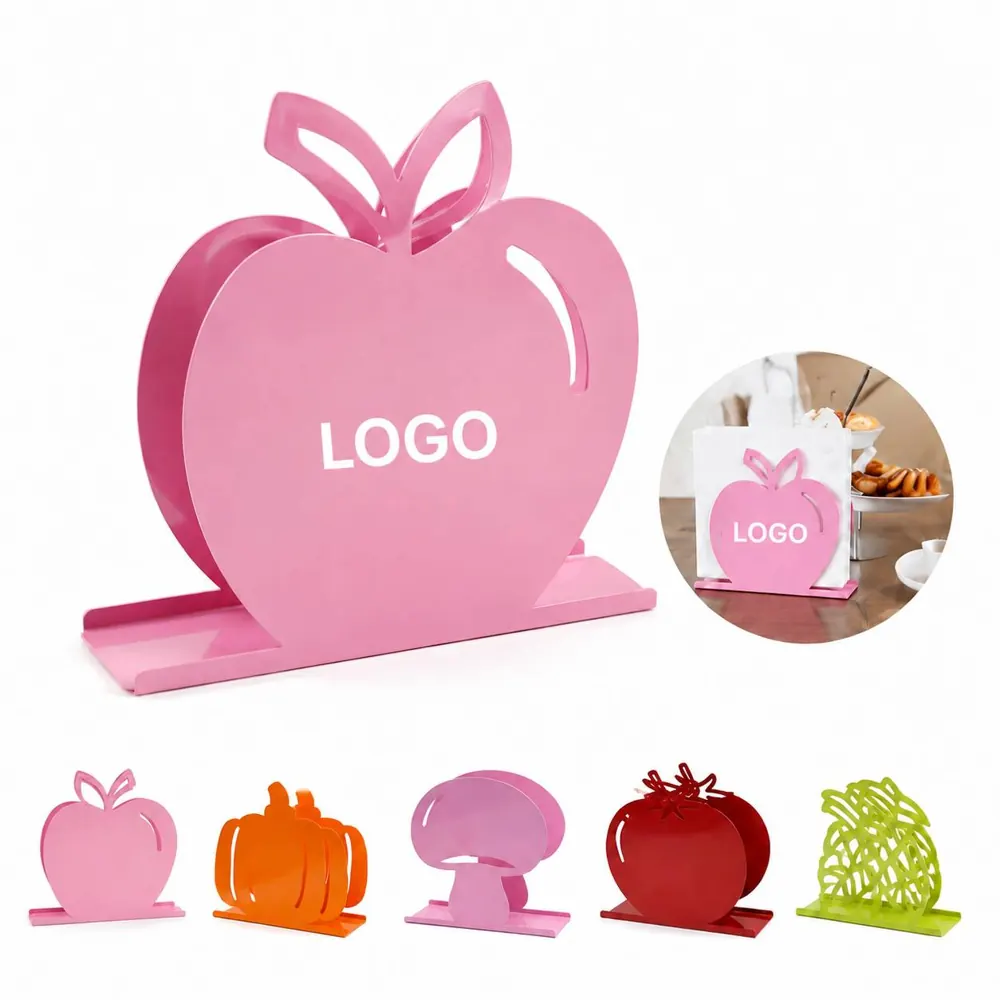 Fruit Shape Metal Napkin Holder, Iron Tissue Rack