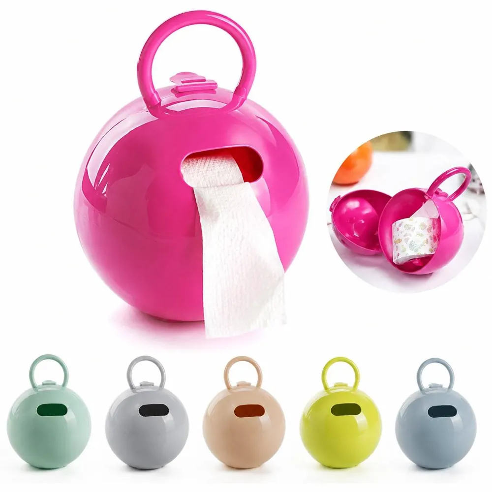 Round Wall-Mounted Hanging Tissue Toilet Paper Holder 2