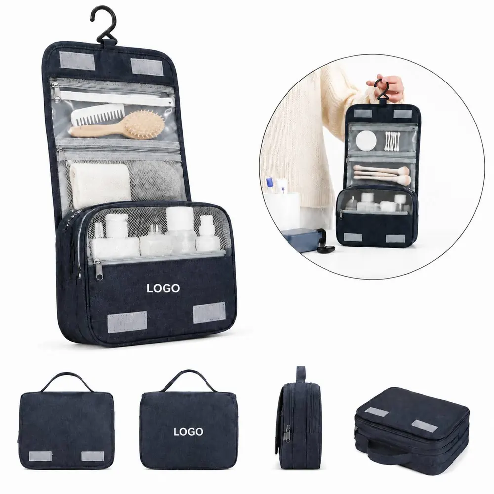 Hanging Travel Toiletry Bag with Sturdy Hook