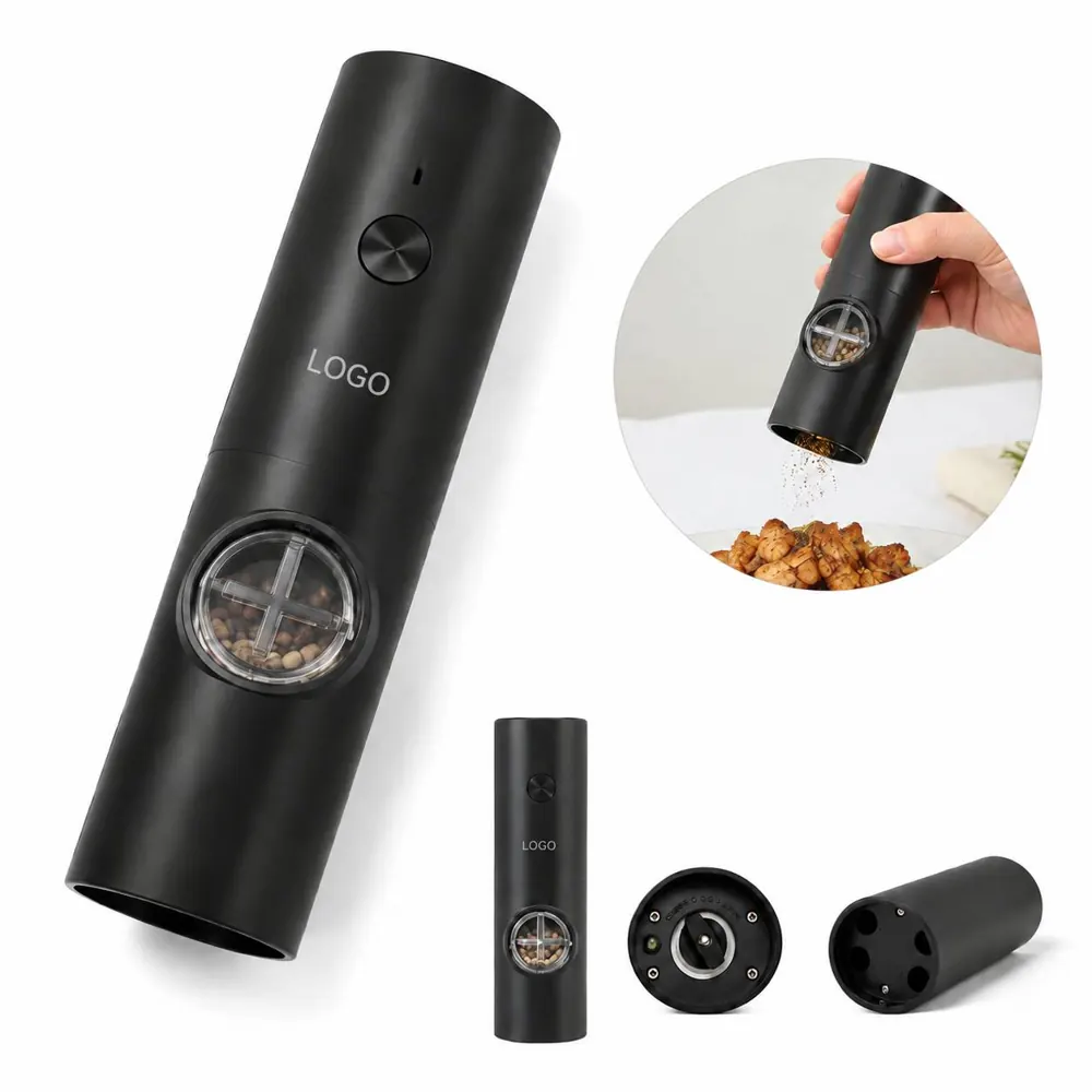 Adjustable Electric Pepper Grinder with LED Light