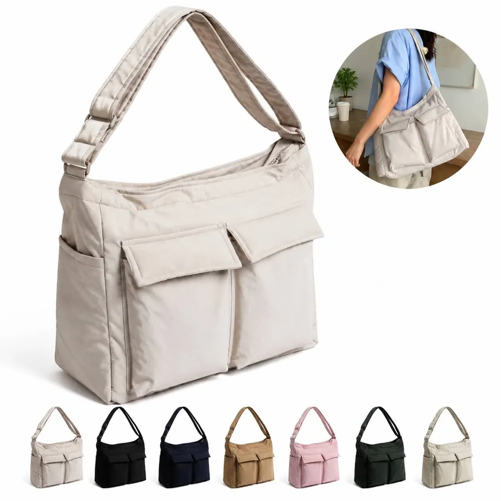 Lightweight Nylon Crossbody Bag with Large Capacity 2