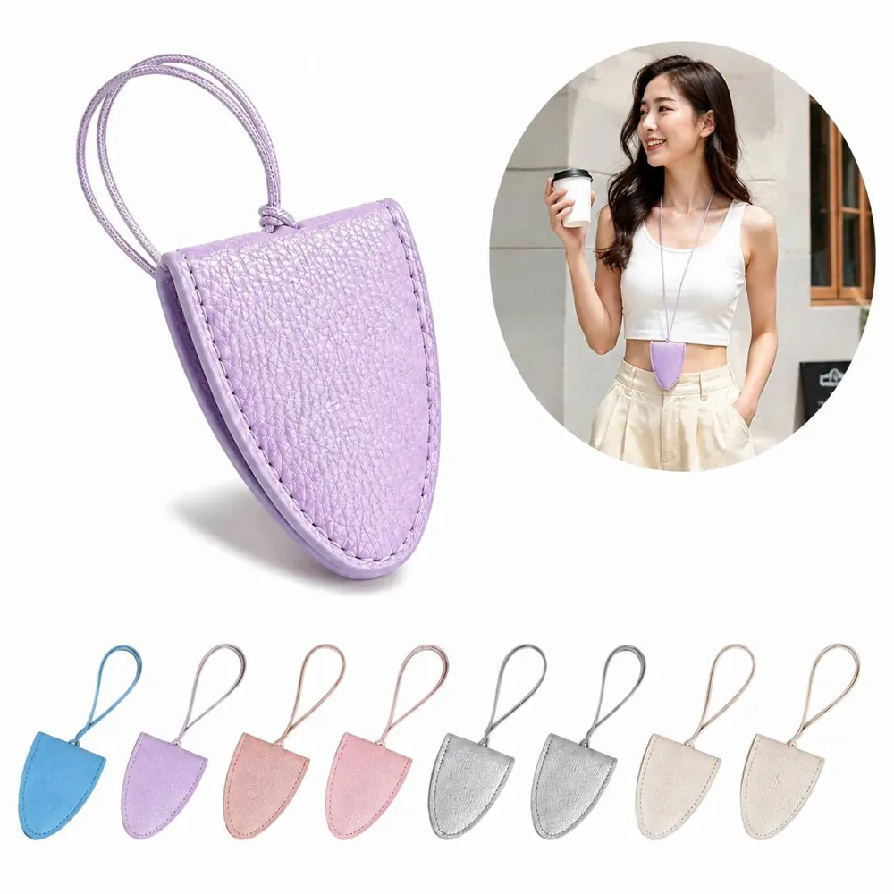 Magnetic PU Lychee Texture Glasses Lanyard Holder 2