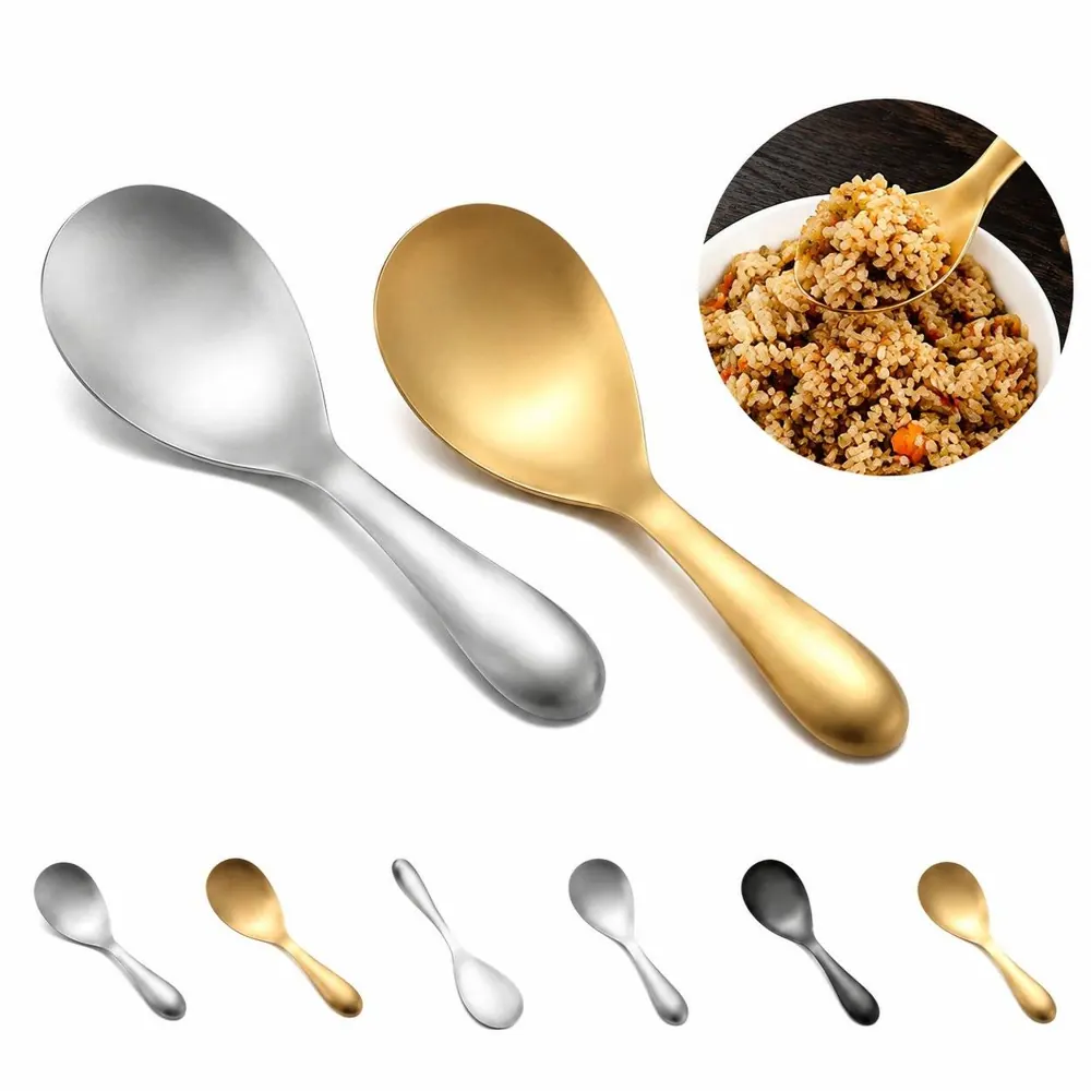 304 Stainless Steel Rice Paddle, Food-Grade Serving Spoon 2