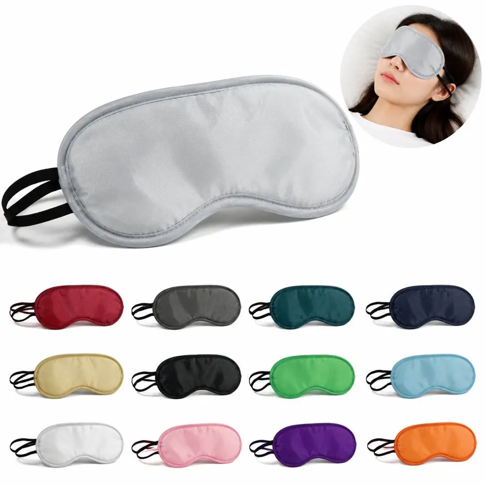 Satin Contoured Sleep Mask, Ergonomic Light-Blocking Eye 2