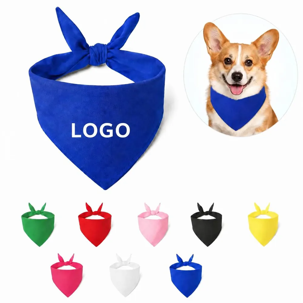 Custom Polyester Quick-Dry Dog Bandana Towel for Bath