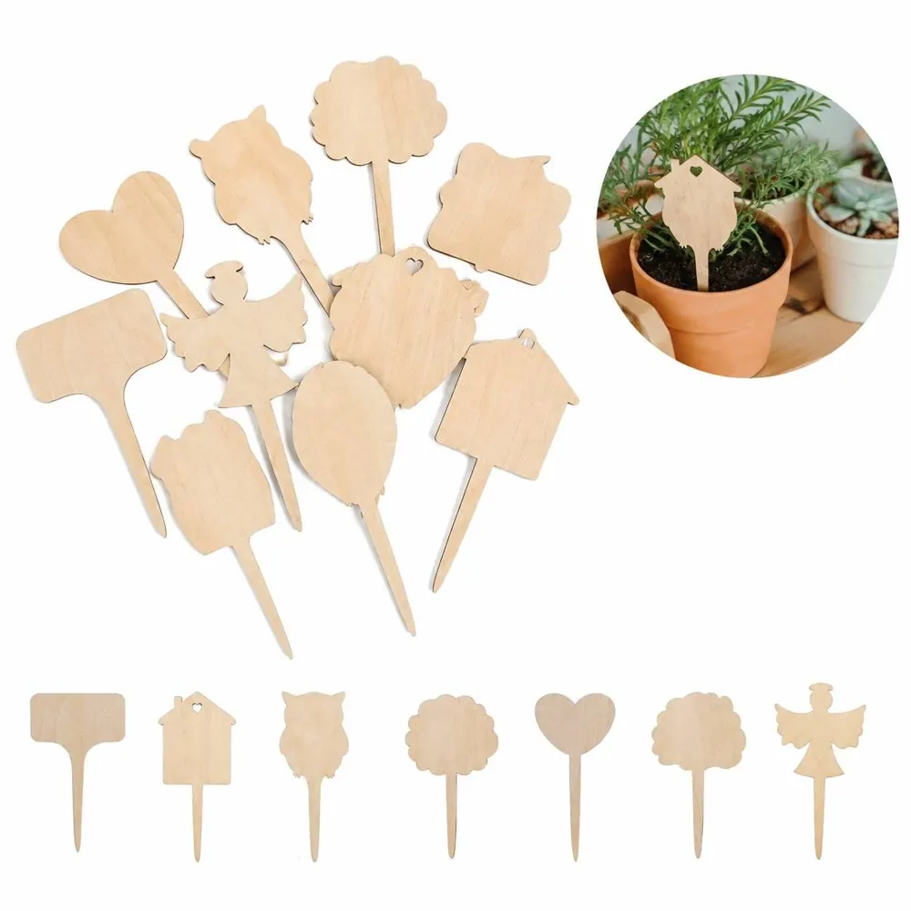 Weatherproof Bamboo Plant Labels for Garden Organization 2