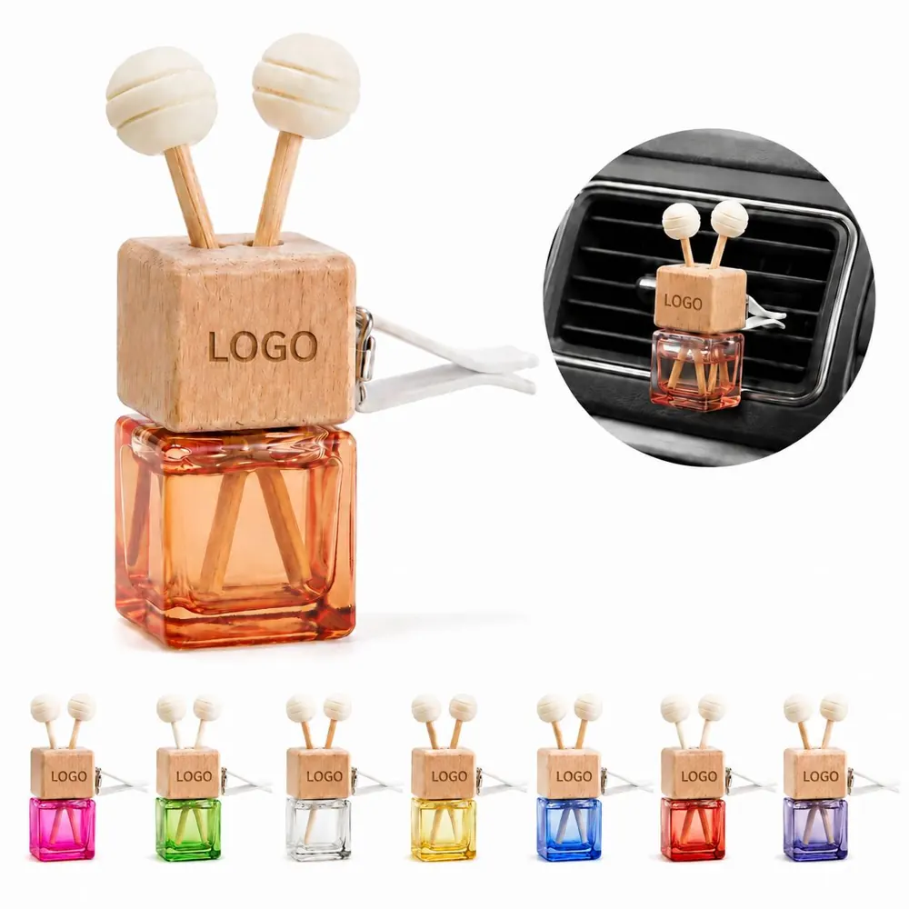 Wood Cap Empty Diffuser Bottle Car Essential Oil Refillable