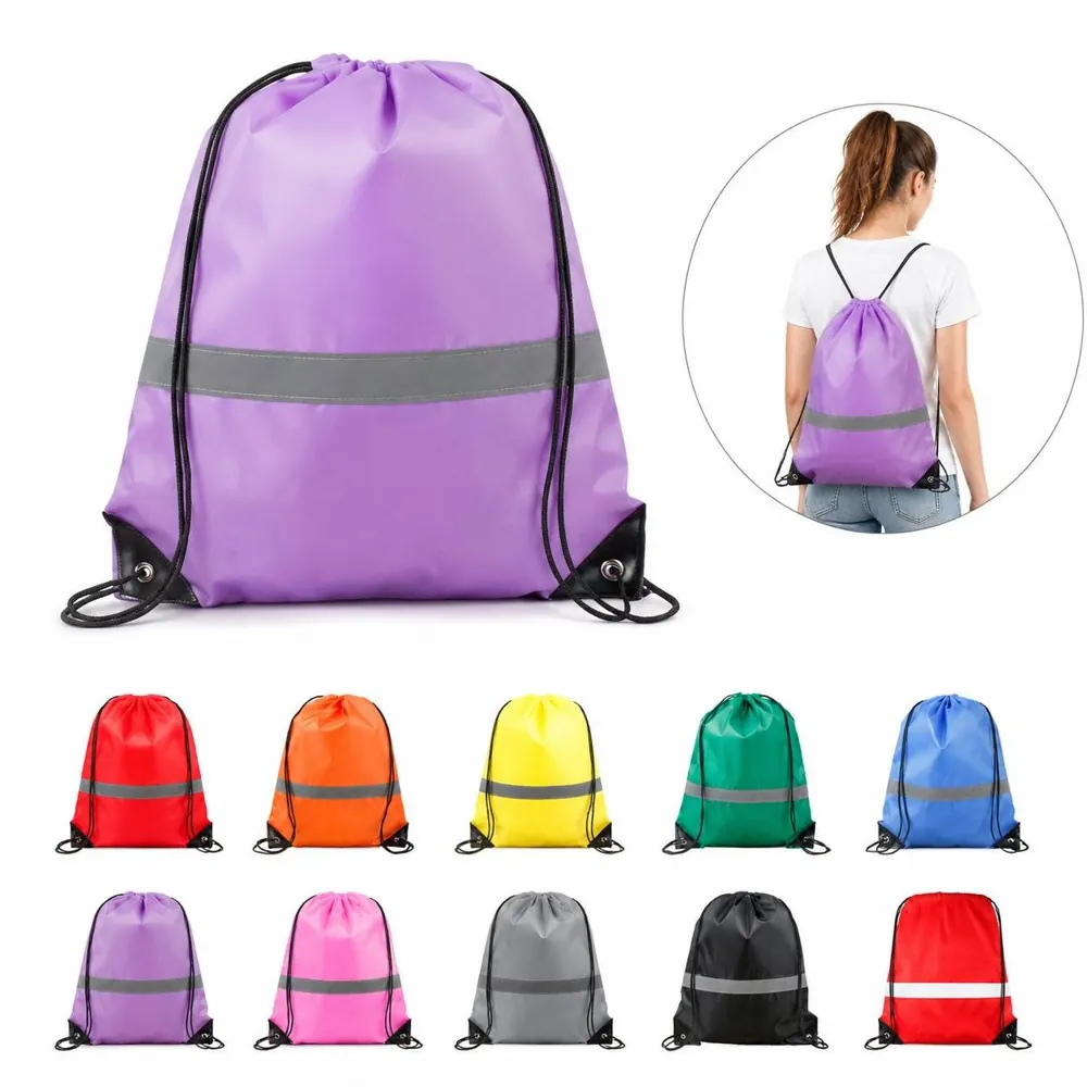 Durable Polyester Drawstring Backpack for Everyday Carry 2