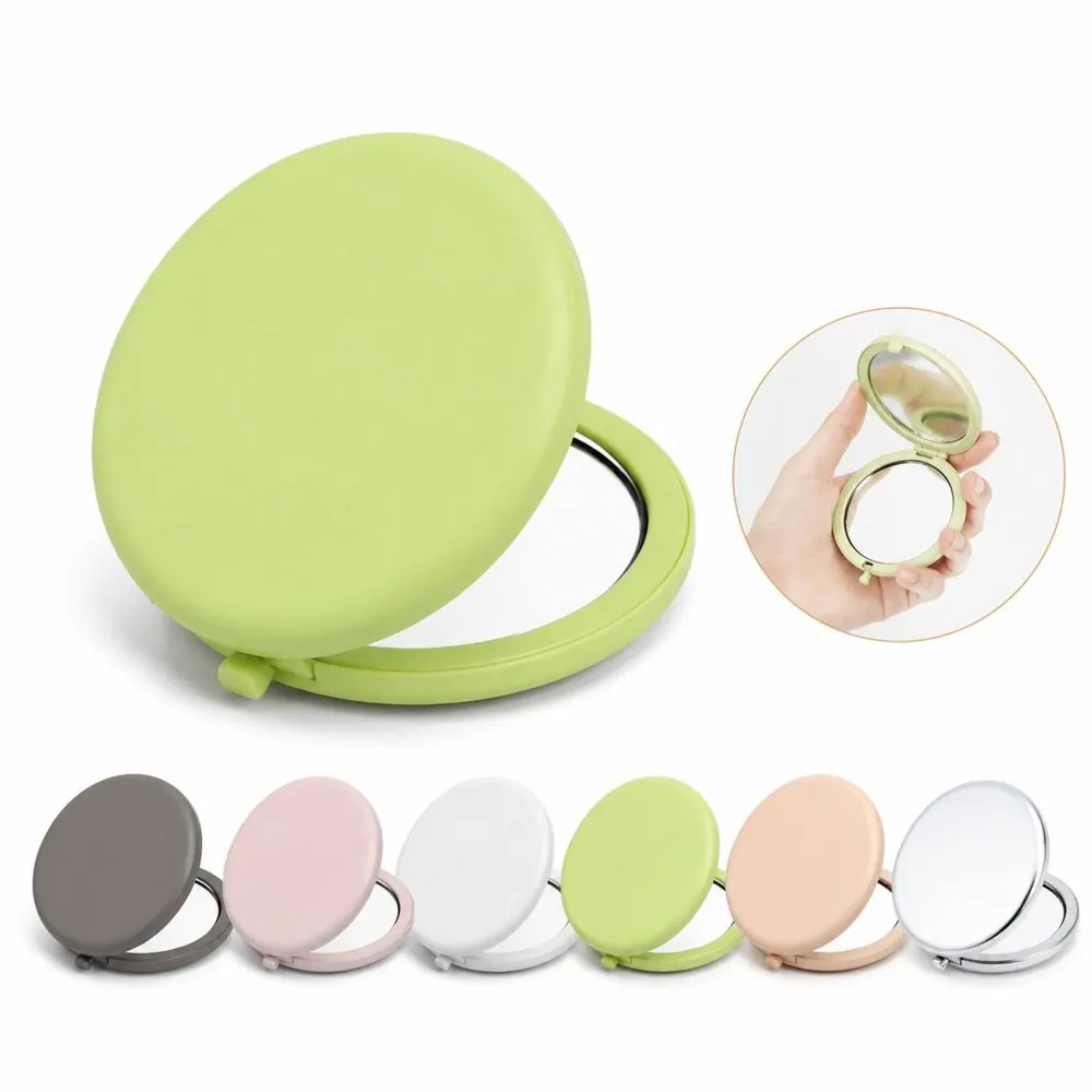 Aluminum Double-Sided Pocket Mirror with 1x/3x Magnification 2