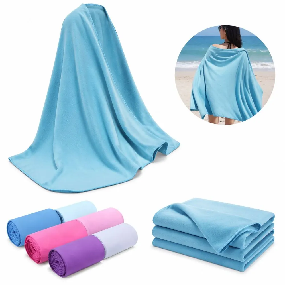 Ultra-fine Microfiber Quick-Dry Absorbent Beach Towel 2