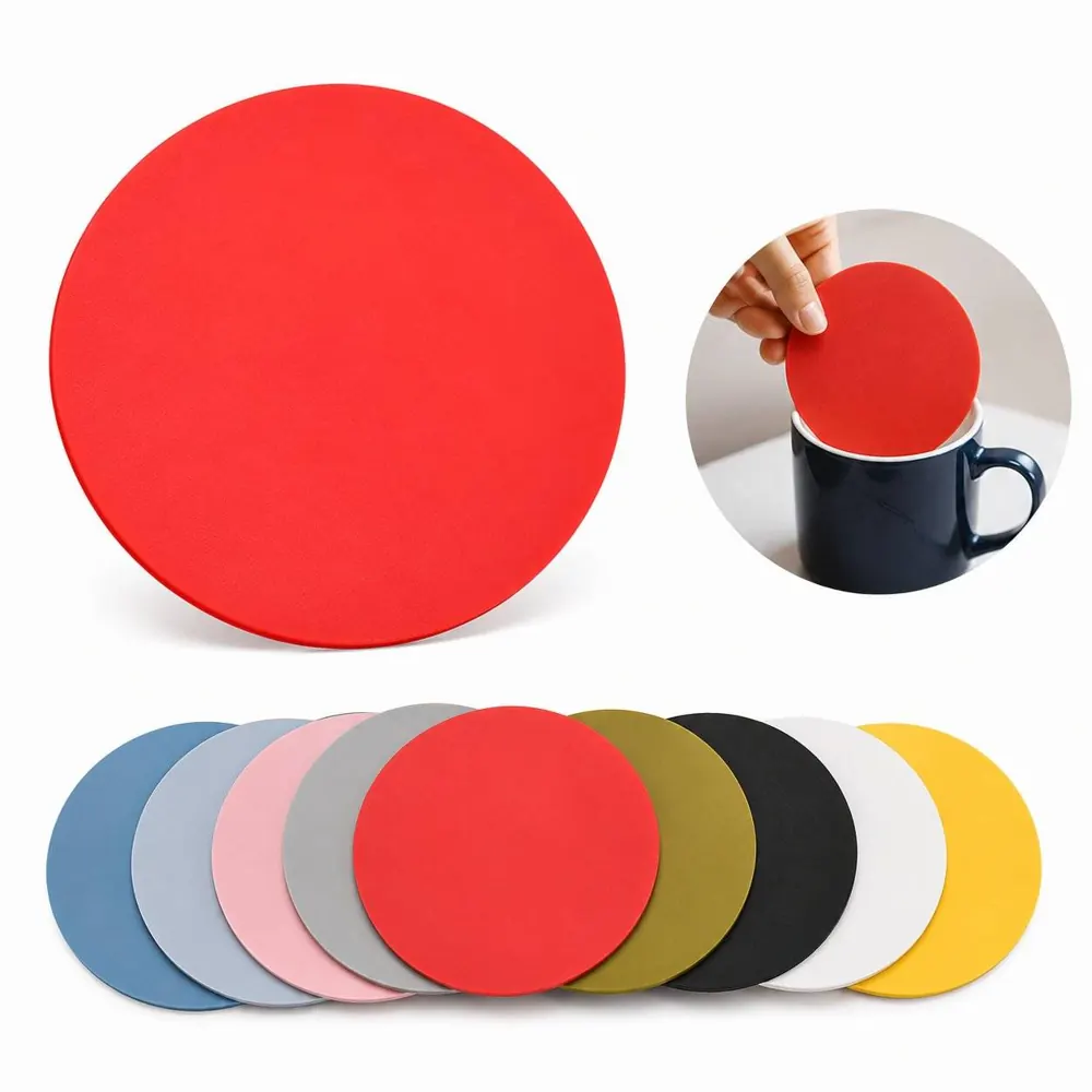Waterproof PVC Soft Rubber Coaster for Heat and Moisture 2