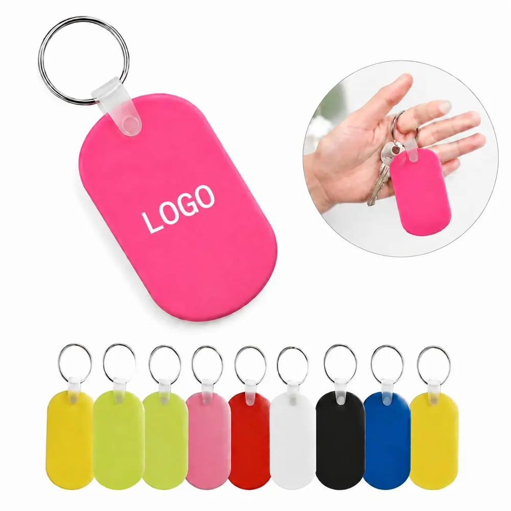 Flexible PVC Key Tag with Sturdy Metal Ring for Everyday Use